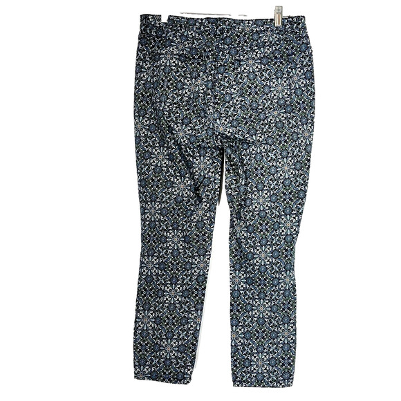 Charter Club Jeans Womens 8 Skinny Ankle Blue Multicolor Floral Boho Bristol - Picture 4 of 8